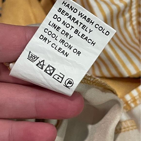 Marisa and Marie made in Italy mustard yellow long sleeve button up dress - Picture 5 of 5